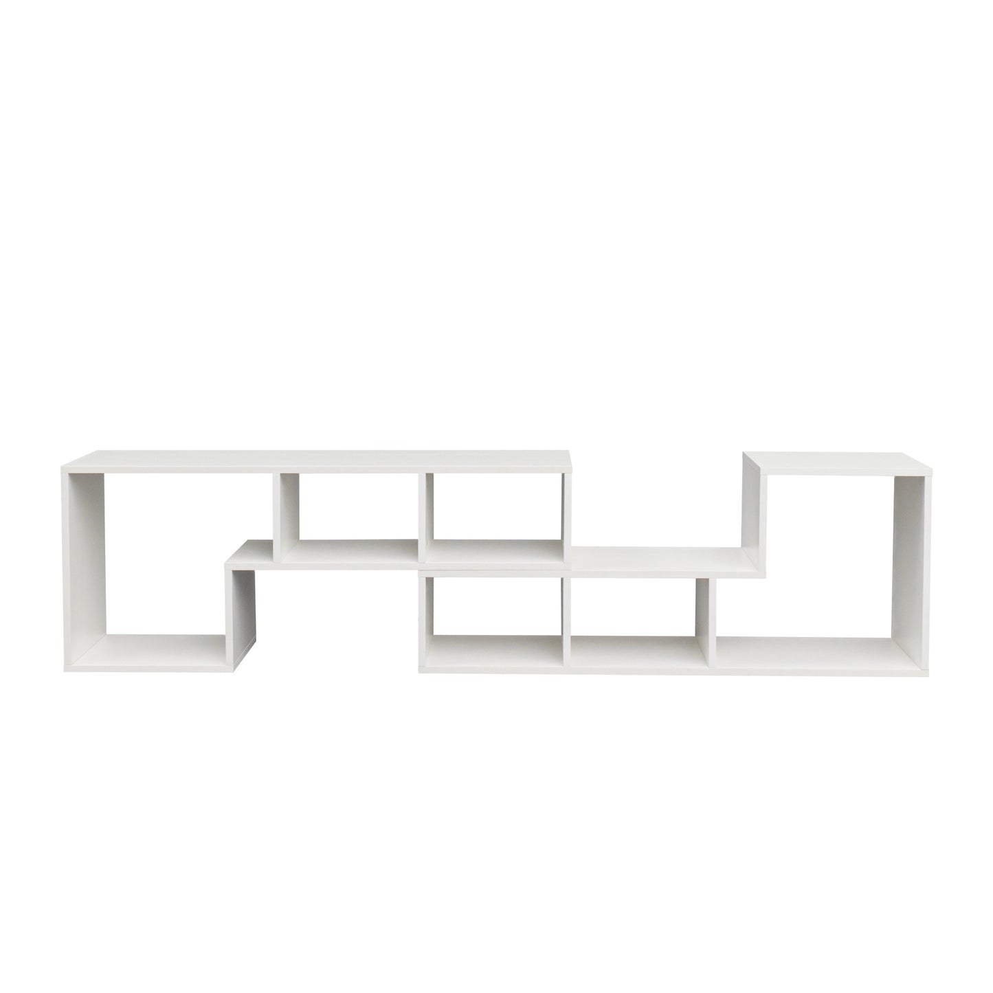 Cubic TV Stand in White Finish