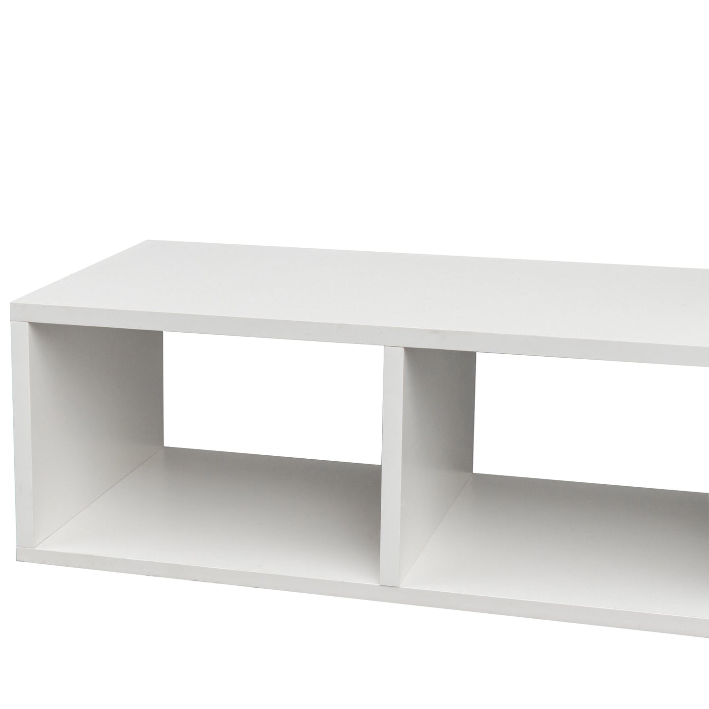 Cubic TV Stand in White Finish