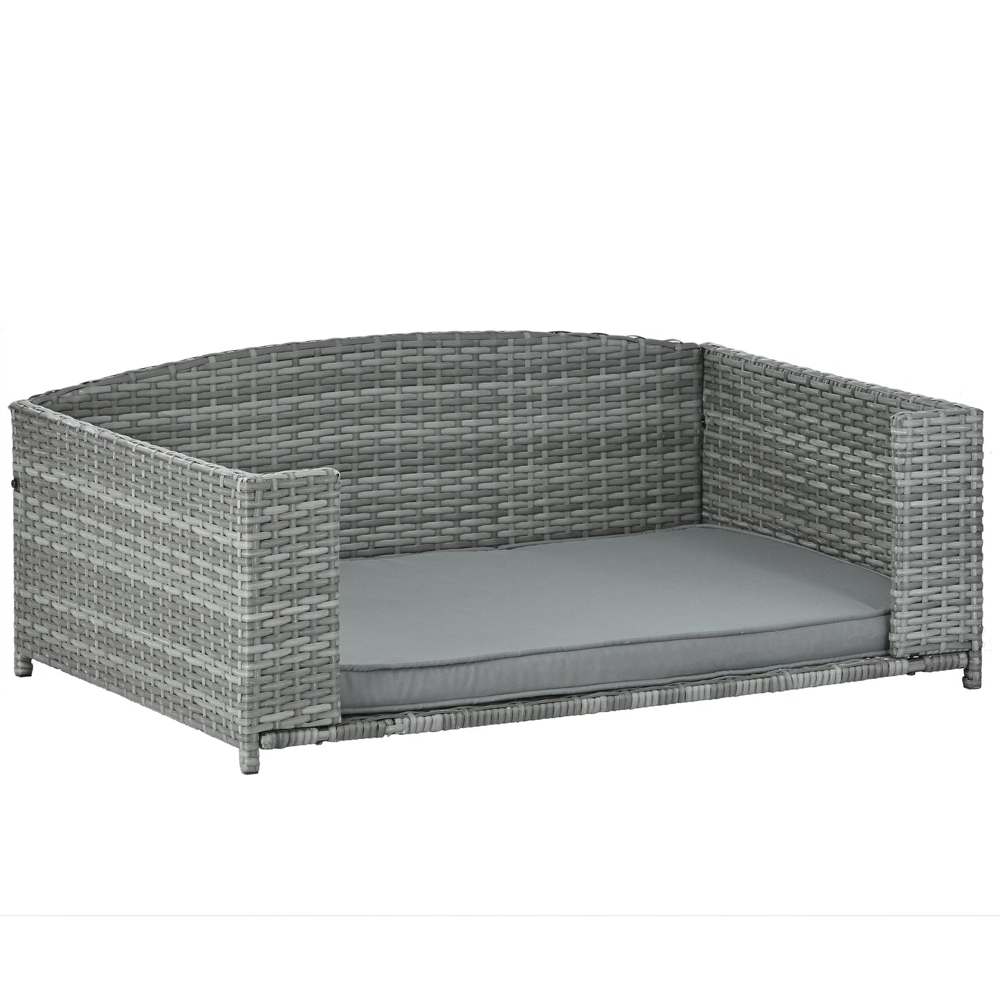 Comfy Outdoor Dog Bed in Dark Grey