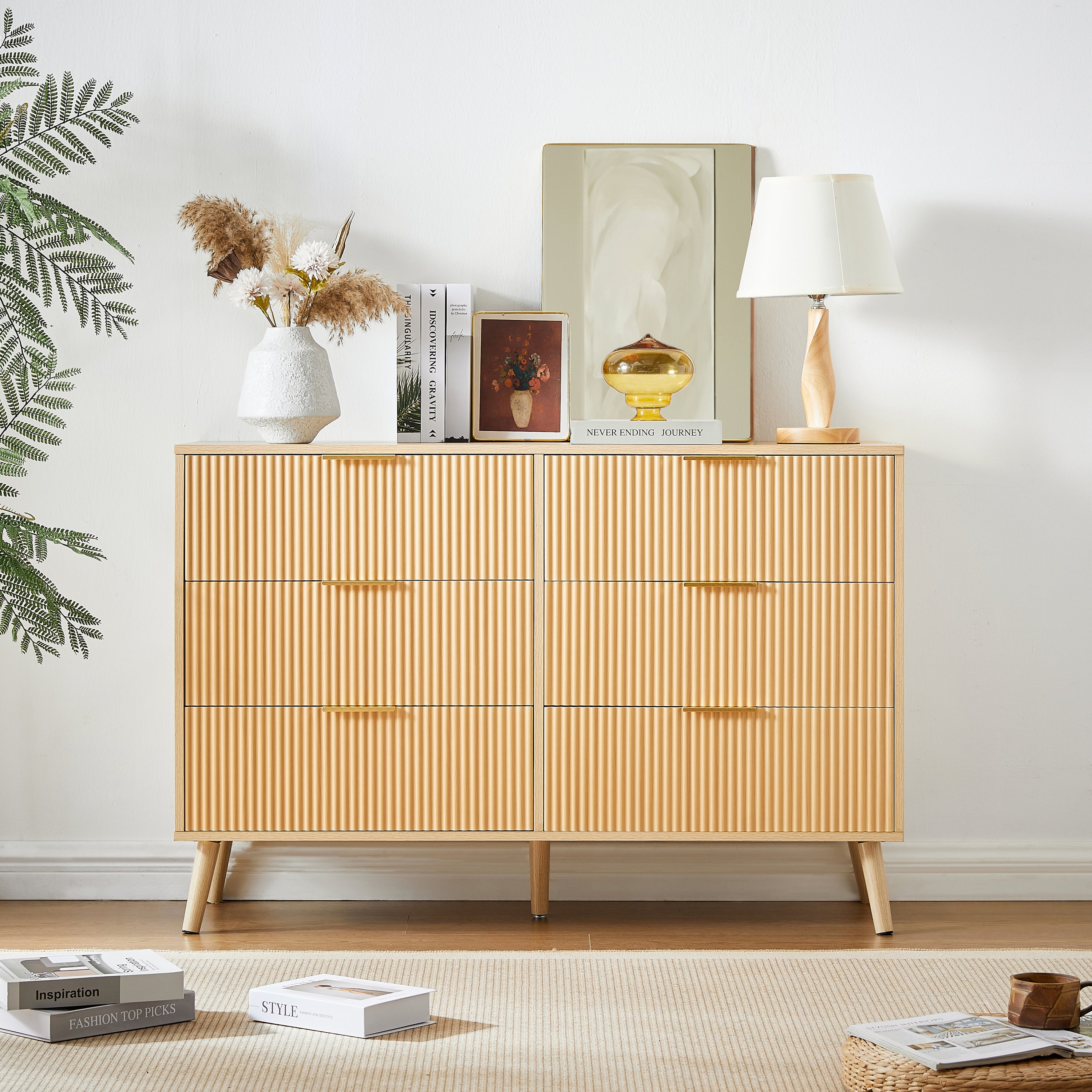 Zuri Bedroom Dresser in Natural Finish