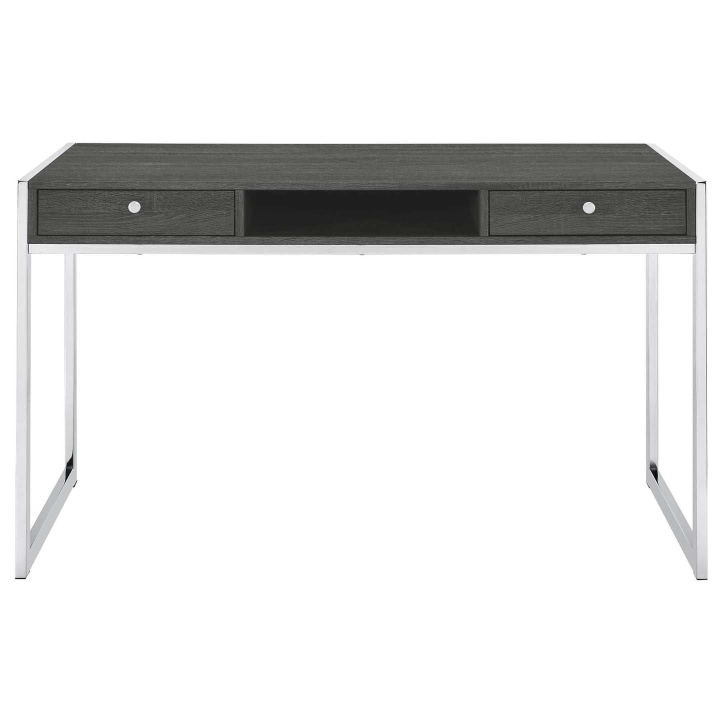 Jasper Weathered Grey 2-drawer Writing Desk