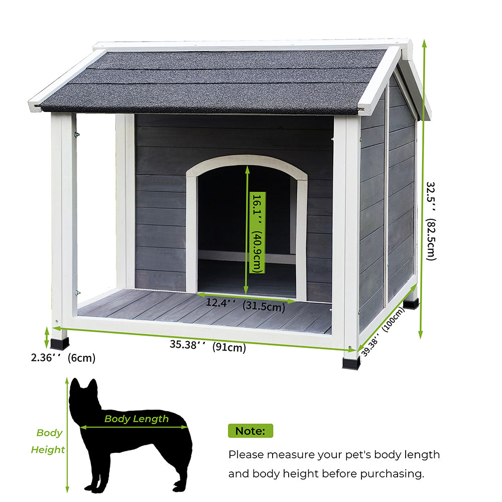 Wyndam Outdoor Wooden Dog House