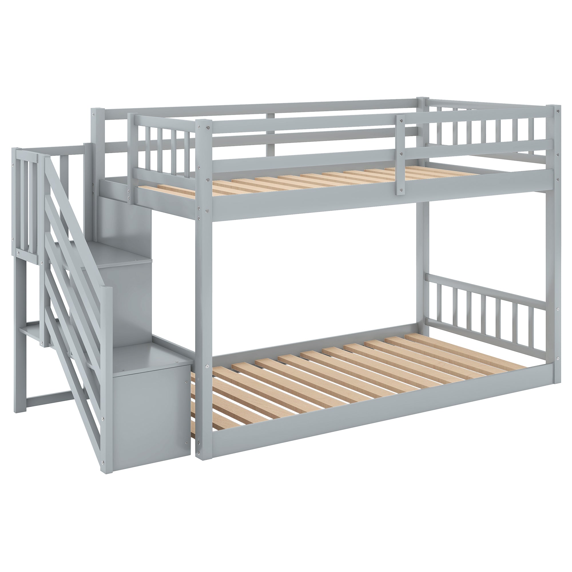 Norset Twin over Twin Bunk Bed with Storage
