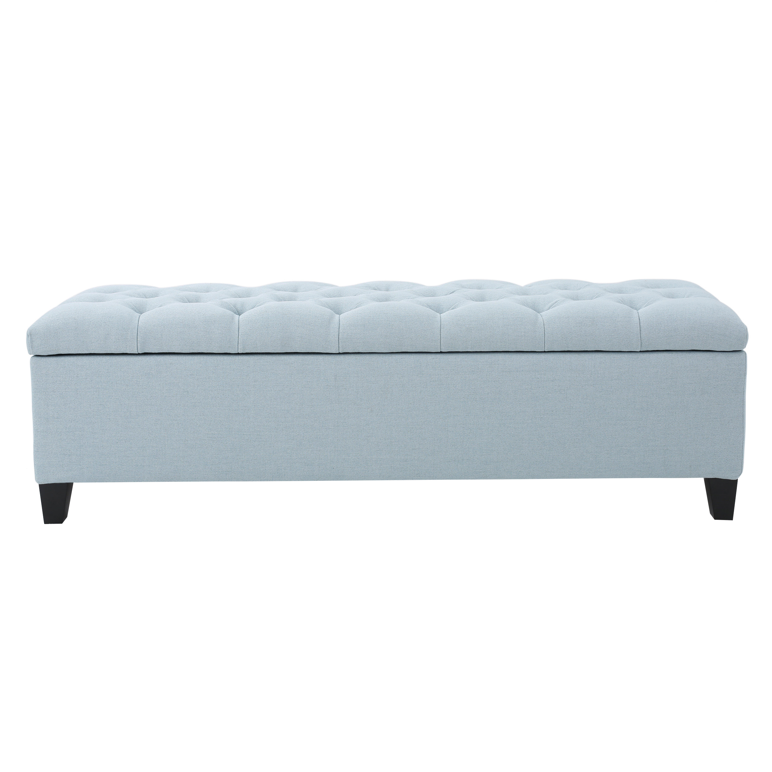 Glouster Blue Contemporary Storage Ottoman