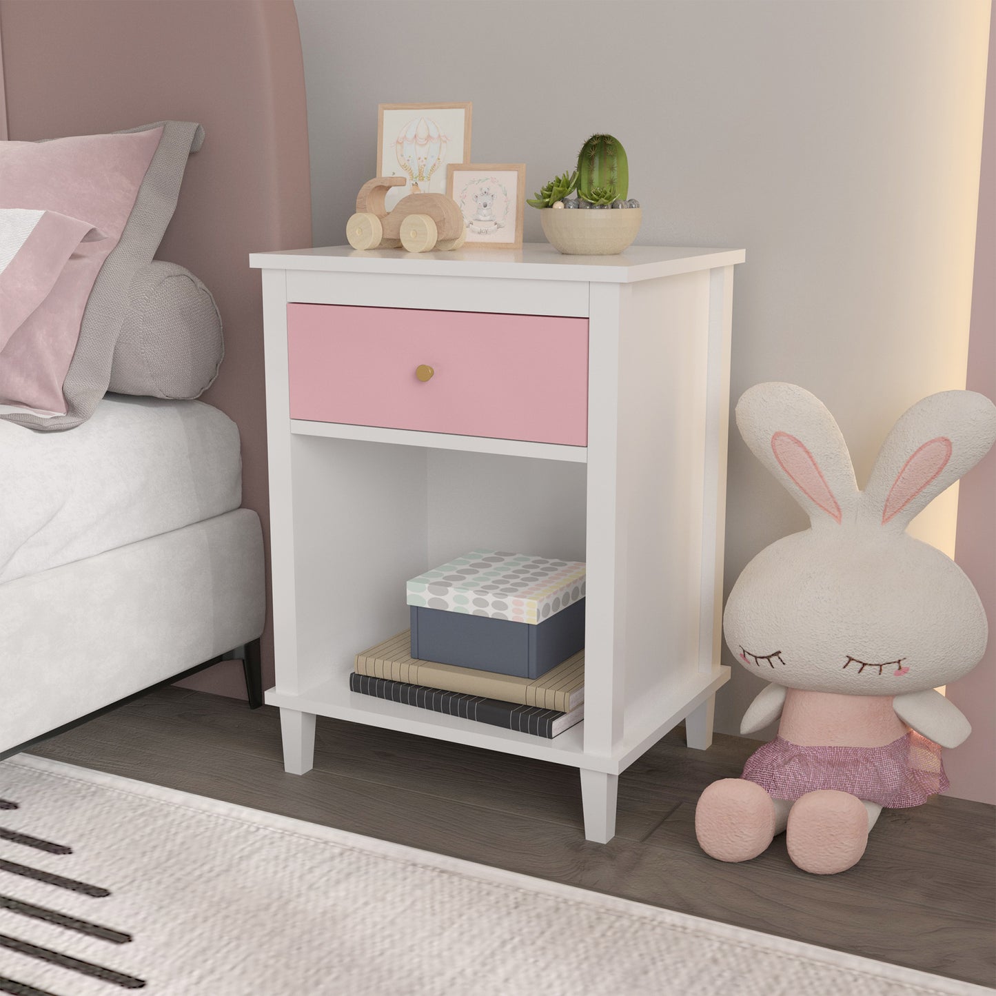 Natasha One Drawer Nightstand