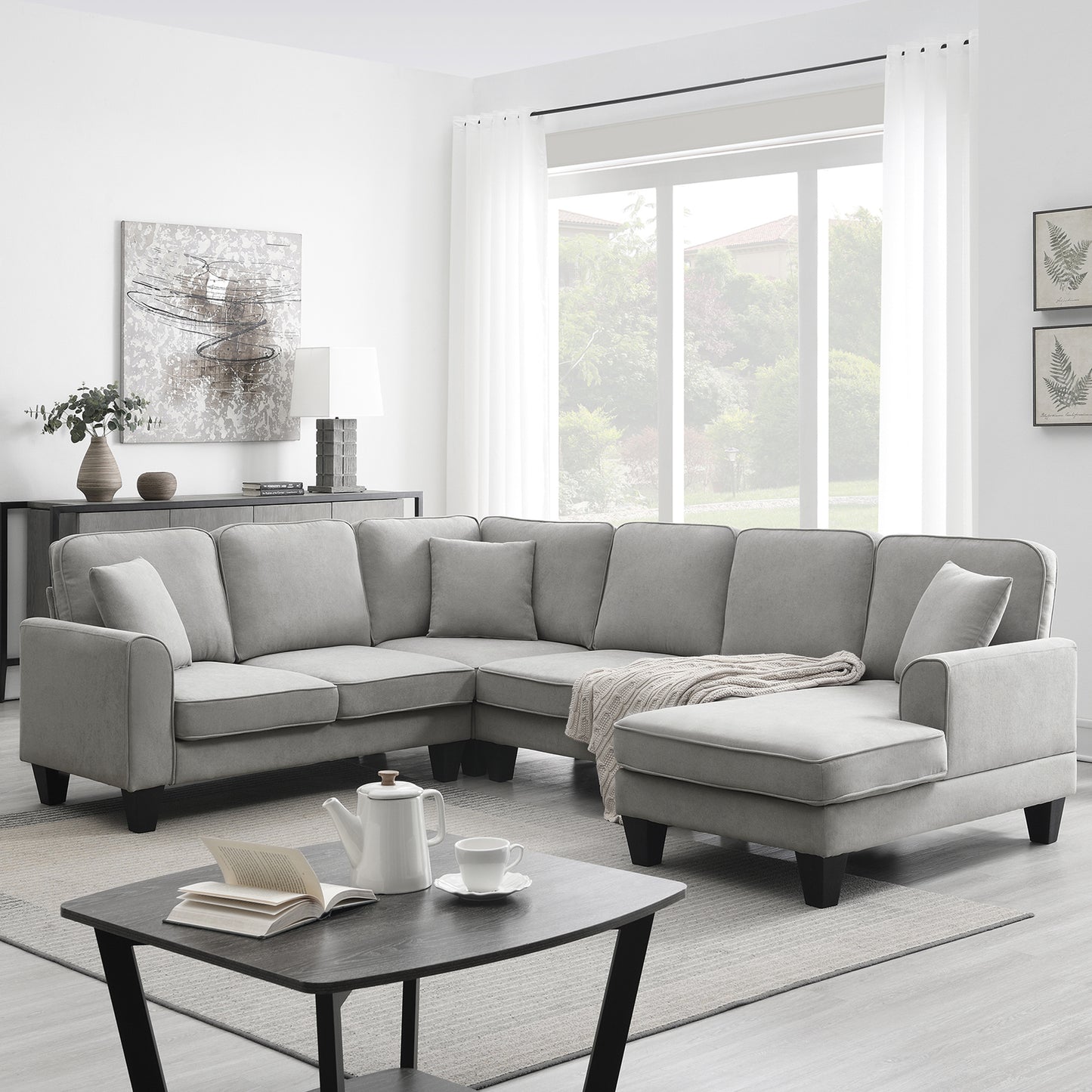 Moderna U Shape Sectional Sofa