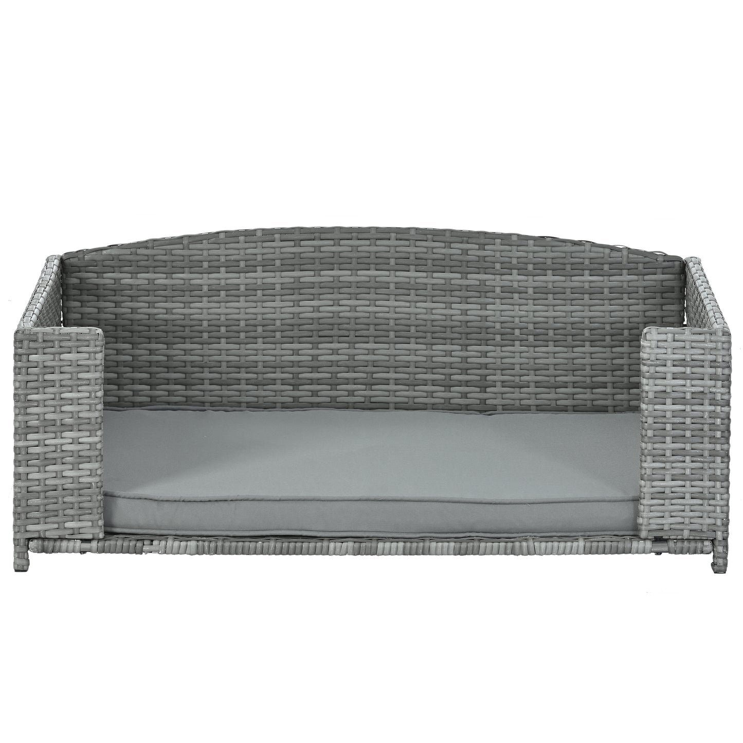 Comfy Outdoor Dog Bed in Dark Grey