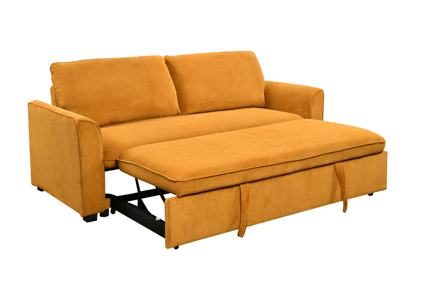 Conner Convertible Sleeper in Yellow Fabric