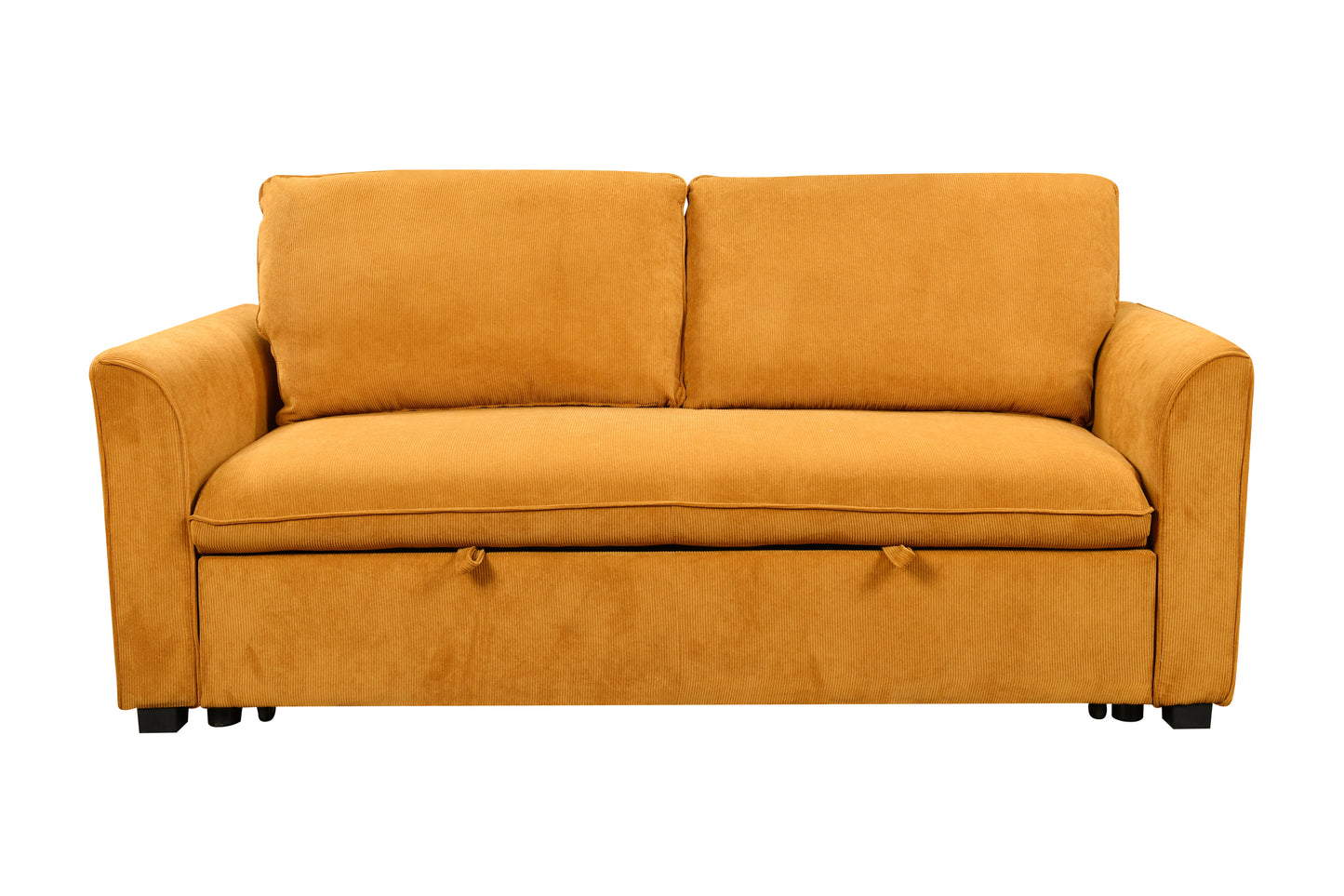 Conner Convertible Sleeper in Yellow Fabric