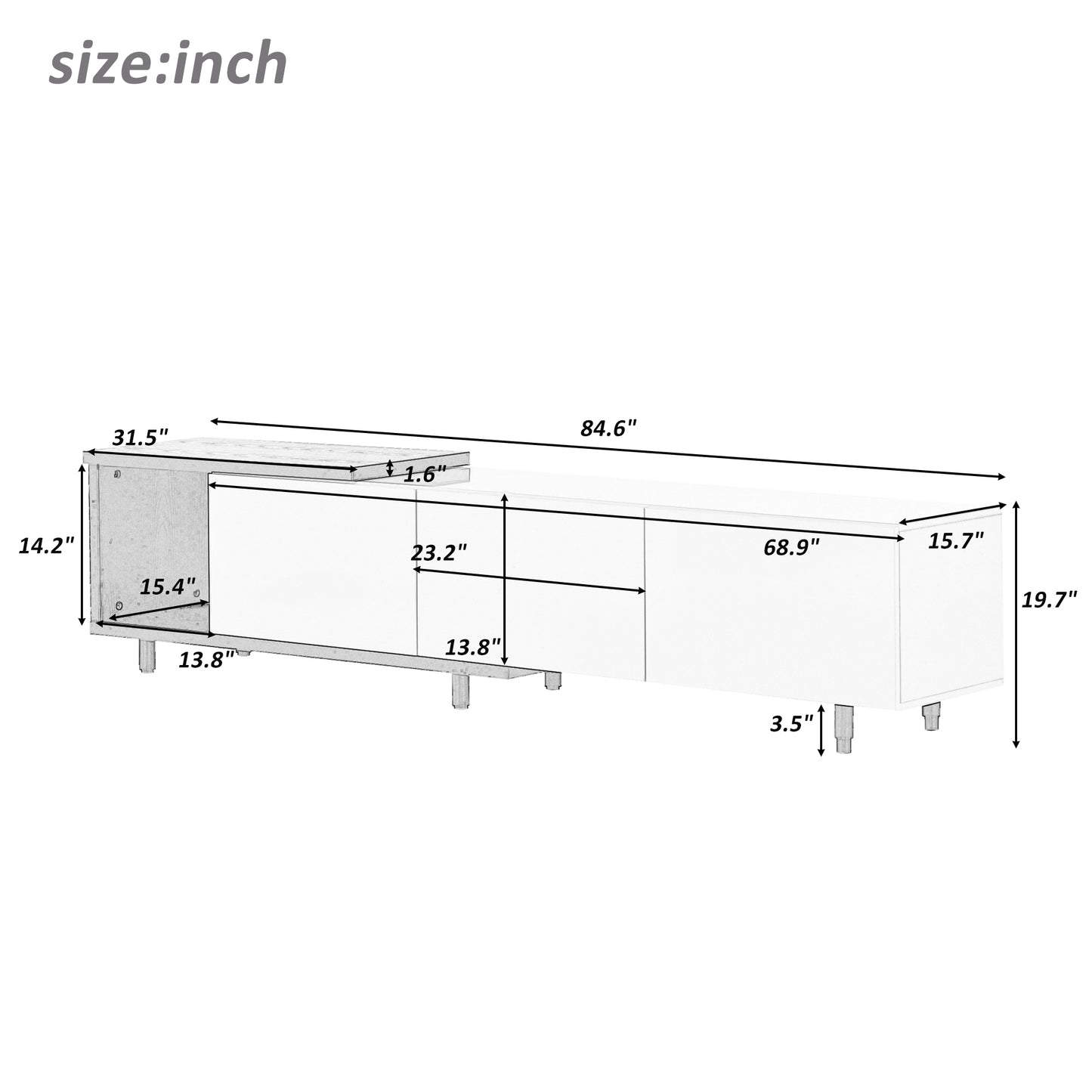 Moderna Stylish TV Stand