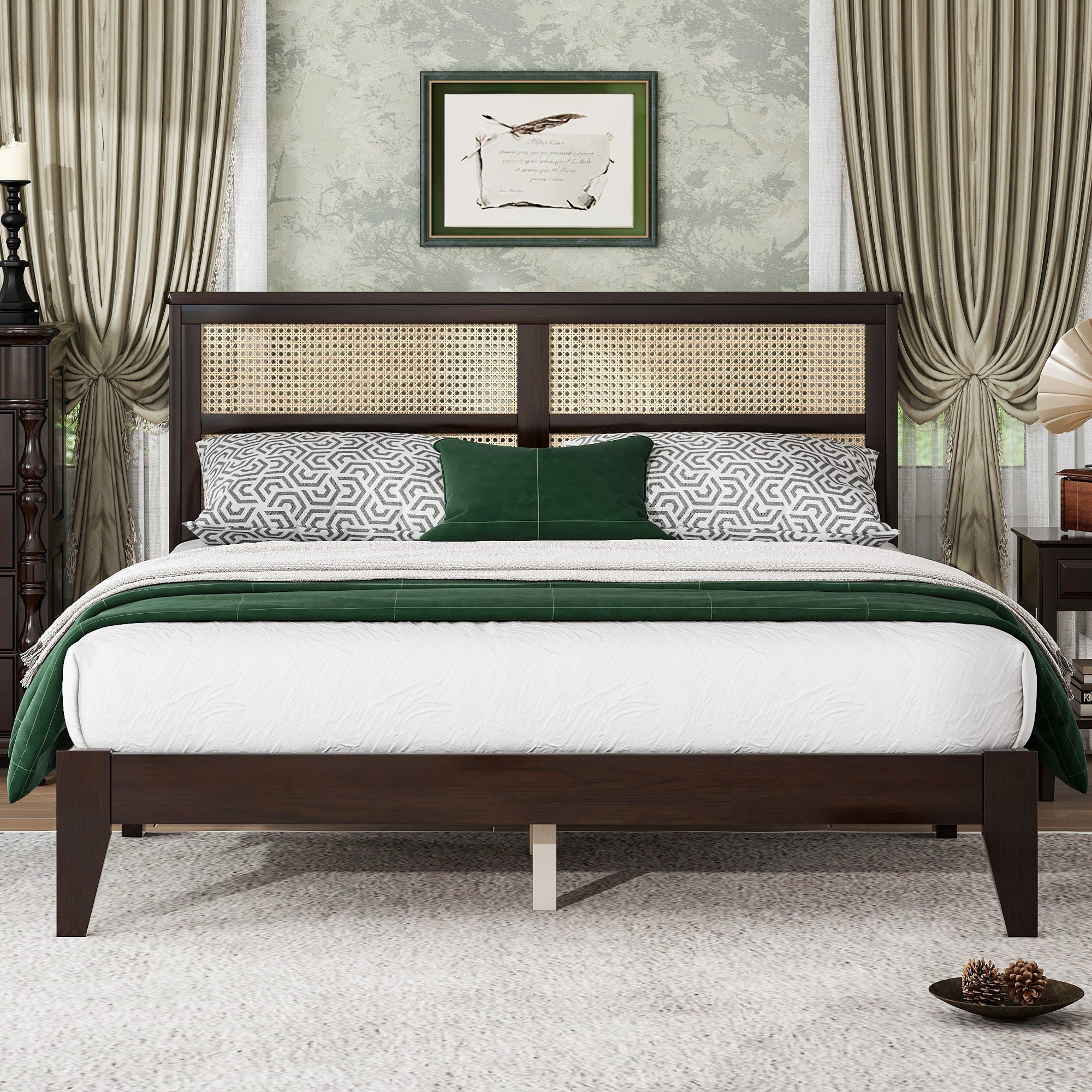 Tranquil Queen Solid Wooden Bed